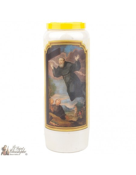 Bougie de neuvaine à Saint Joseph de Cupertino carton 20 pièces