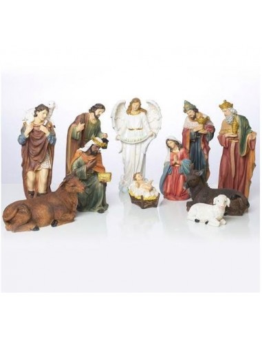 Resin Christmas crib - 11 pieces