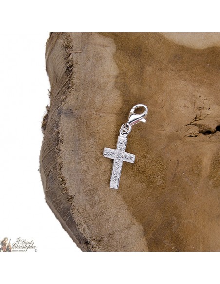 Collier croix cristaux naturels - Argent 925