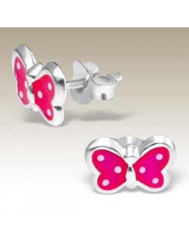 Orecchini farfalle rosa - Argento 925