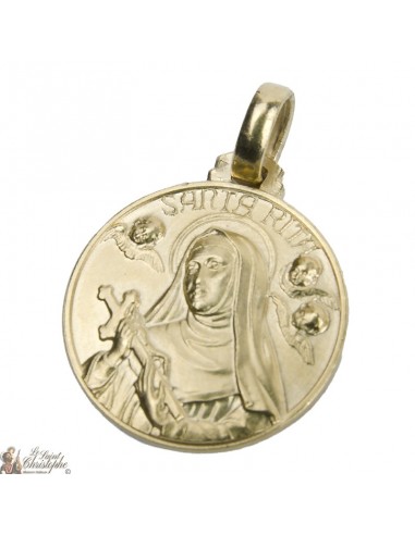 Medal of the Holy Rita - Gold plated