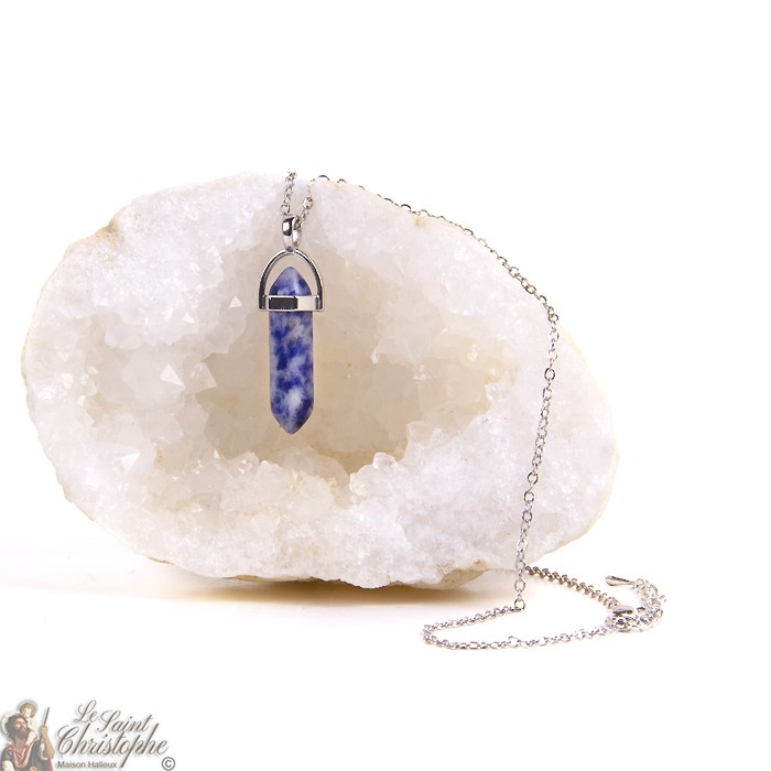 collier pierre sodalite