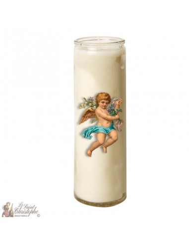 Vela en vidrio Vintage Angel - lirio de los valles