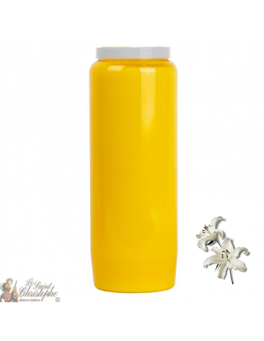 Novena Candle Yellow - Lilies perfume