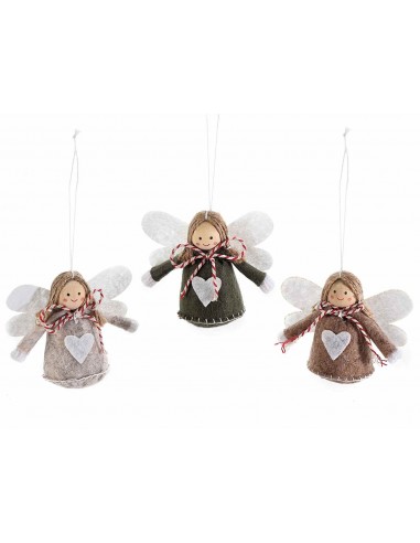 Anges en tissu suspensions - set 3 pièces