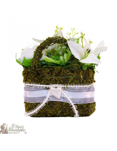 Carton of flower bouquets - flower basket