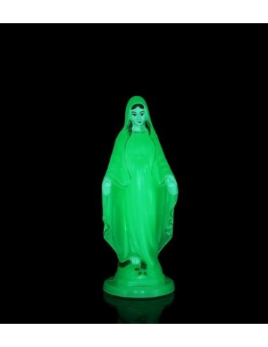 Estatua de la Virgen Milagrosa Fluorescente - 6,5 cm