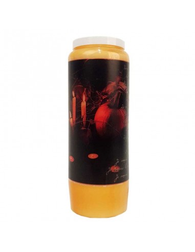 Halloween orange Novene Kerze - Samhain Kürbisse transparent