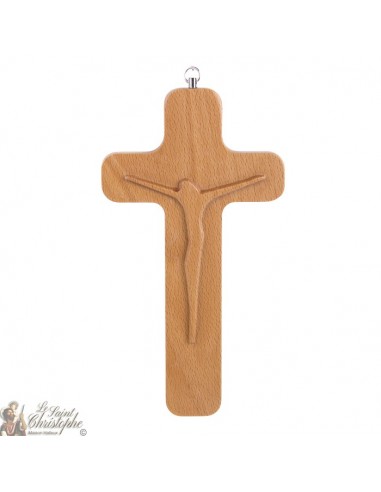 Wooden cross with Christ