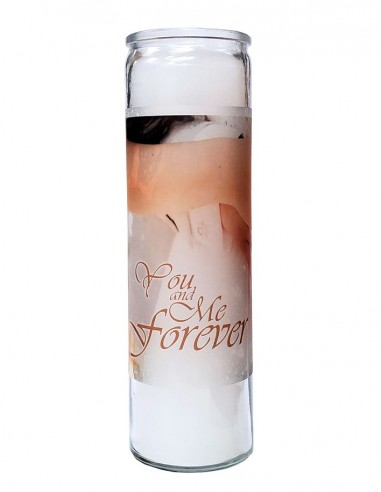 7-day wedding glass candle - Forever