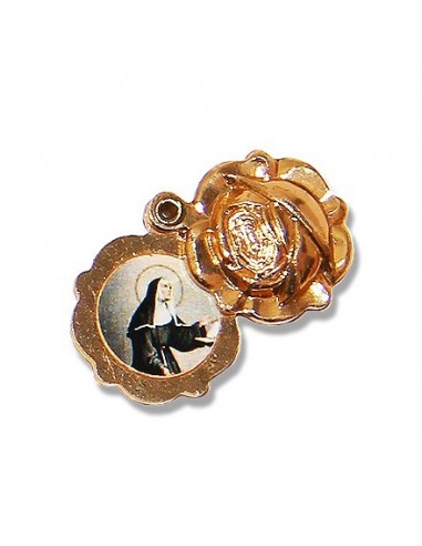 Saint Rita flower medal