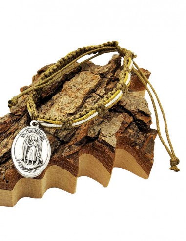 Archangel Saint Michael and Saint Raphael braided bracelet