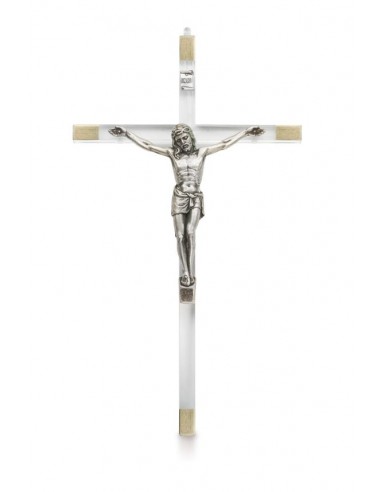 Transparent Plexiglas cross - 21 cm