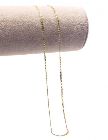 Pulsera de cadena chapada en oro de 14k - 44 cm