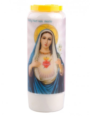 Candela della novena al Sacro Cuore di Maria - modello 3