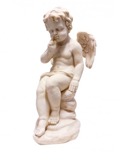 Pensive angel in polyresin - 36 cm