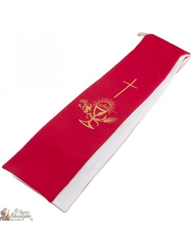 Cross embroidered priest stole